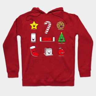 Kawaii Christmas Sticker pack Hoodie